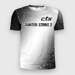 Мужская спорт-футболка Counter-Strike 2 glitch на светлом фоне: символ св