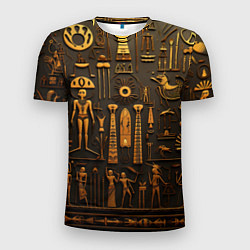 Мужская спорт-футболка Арт в стиле египетских письмен
