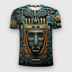 Мужская спорт-футболка Орнамент с маской в египетском стиле