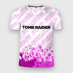 Футболка спортивная мужская Tomb Raider pro gaming посередине, цвет: 3D-принт