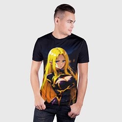 Футболка спортивная мужская Альфа - Сад теней, цвет: 3D-принт — фото 2