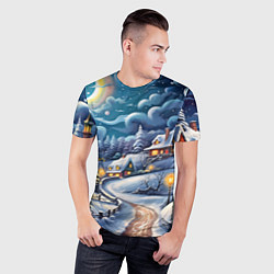 Футболка спортивная мужская Новогоднее настроение, цвет: 3D-принт — фото 2