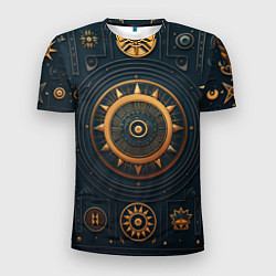 Футболка спортивная мужская Паттерн в славянском стиле, цвет: 3D-принт