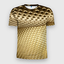 Мужская спорт-футболка Золотая сетка абстракция