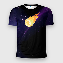 Мужская спорт-футболка Магическая комета и обыденный космос