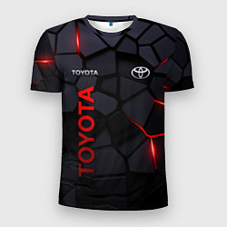 Футболка спортивная мужская Toyota - плиты с эффектом свечения, цвет: 3D-принт
