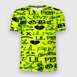 Мужская спорт-футболка Lil peep кислотный стиль