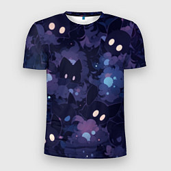 Мужская спорт-футболка Фиолетовые котики