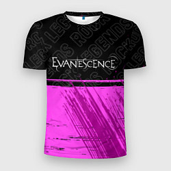 Футболка спортивная мужская Evanescence rock legends посередине, цвет: 3D-принт