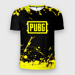 Футболка спортивная мужская PUBG online yellow, цвет: 3D-принт