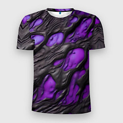 Мужская спорт-футболка Фиолетовая текучая субстанция