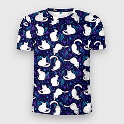 Мужская спорт-футболка Альбиносные кошки