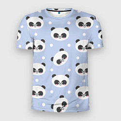 Мужская спорт-футболка Милая мультяшная панда