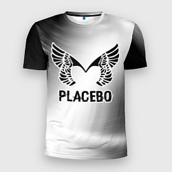 Футболка спортивная мужская Placebo glitch на светлом фоне, цвет: 3D-принт
