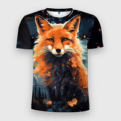 Футболка спортивная мужская Fox in the forest, цвет: 3D-принт