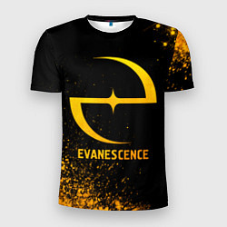 Футболка спортивная мужская Evanescence - gold gradient, цвет: 3D-принт