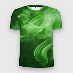 Мужская спорт-футболка Зеленый дым