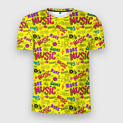 Мужская спорт-футболка Music dance