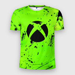 Мужская спорт-футболка Xbox кислотный стиль