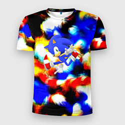 Футболка спортивная мужская Sonic colors, цвет: 3D-принт