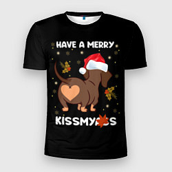 Футболка спортивная мужская Have a merry kissmyass, цвет: 3D-принт