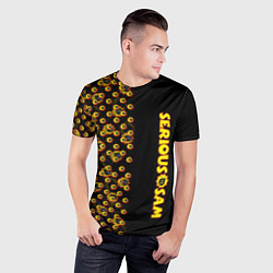 Футболка спортивная мужская Serious Sam pattern game, цвет: 3D-принт — фото 2