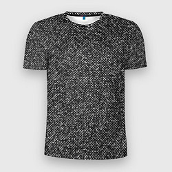 Мужская спорт-футболка Чёрно-белый текстурный