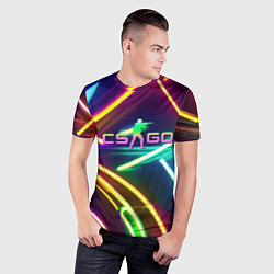 Футболка спортивная мужская Counter Strike - neon glow, цвет: 3D-принт — фото 2