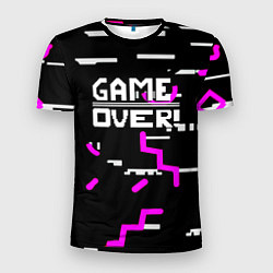 Мужская спорт-футболка Game over texture