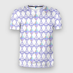 Футболка спортивная мужская Криптовалюта Ethereum на белом, цвет: 3D-принт