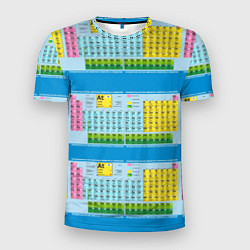 Мужская спорт-футболка Узор из таблицы Менделеева