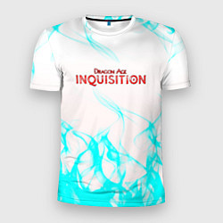 Футболка спортивная мужская Dragon age flame, цвет: 3D-принт