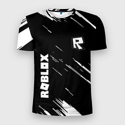 Мужская спорт-футболка Roblox текстура краски