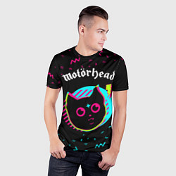 Футболка спортивная мужская Motorhead - rock star cat, цвет: 3D-принт — фото 2