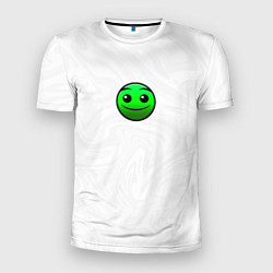 Мужская спорт-футболка Геометри Даш смайлик