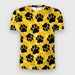 Мужская спорт-футболка Dogs paws