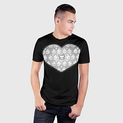 Футболка спортивная мужская Одинокий кот, цвет: 3D-принт — фото 2