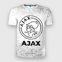 Футболка спортивная мужская Ajax с потертостями на светлом фоне, цвет: 3D-принт