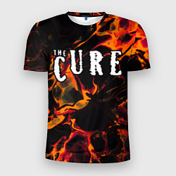 Футболка спортивная мужская The Cure red lava, цвет: 3D-принт