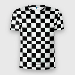Мужская спорт-футболка Шахматный паттерн доска