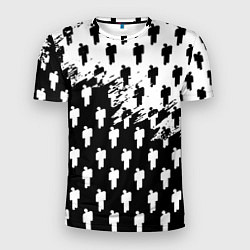 Мужская спорт-футболка Billie Eilish pattern black