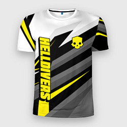 Мужская спорт-футболка Helldivers 2 - yellow uniform