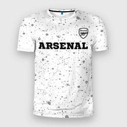 Мужская спорт-футболка Arsenal sport на светлом фоне посередине