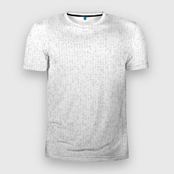 Мужская спорт-футболка Серо-белый паттерн мелкая мозаика