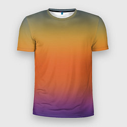 Мужская спорт-футболка Градиент цвета заката