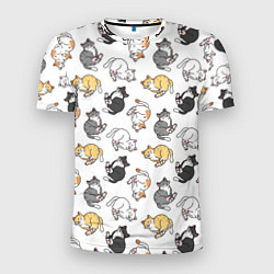 Мужская спорт-футболка Kitty pattern