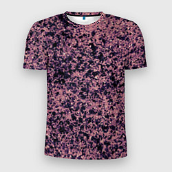 Мужская спорт-футболка Абстрактный брызги сине-розовый