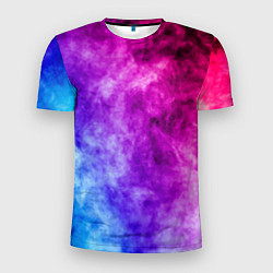 Мужская спорт-футболка Colorful smoke