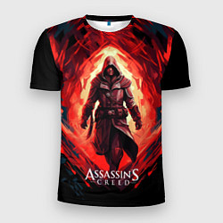 Футболка спортивная мужская Assassins creed выход из огня, цвет: 3D-принт