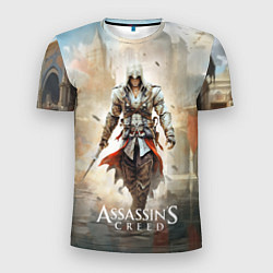 Футболка спортивная мужская Assassins creed poster game, цвет: 3D-принт